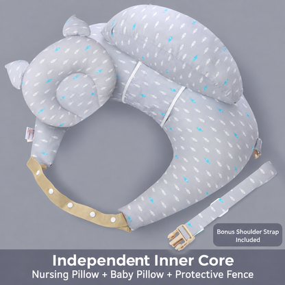 💗 Wearable Nursing Pillow – Wraparound Feeding Cushion with Adjustable Strap
