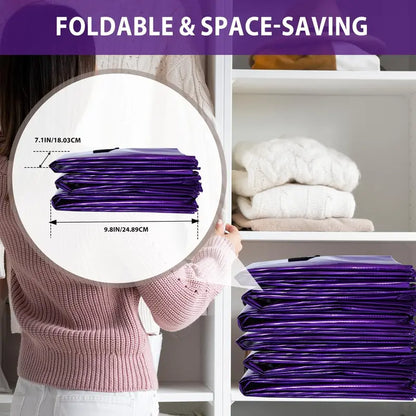 Moving Bags, Collapsible Zippered Storage Bags with Handles, Waterproof Foldable Organizers