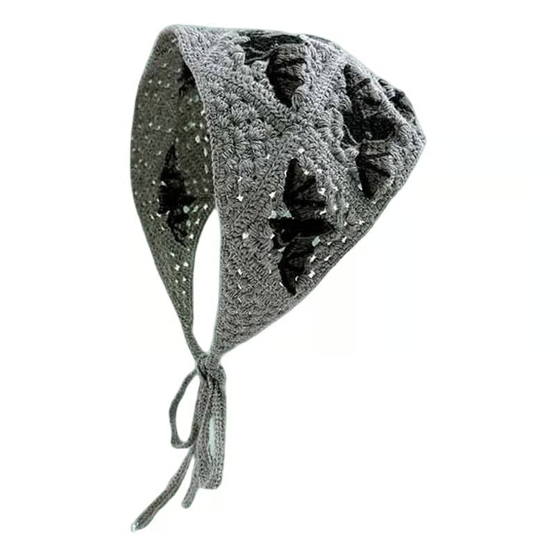 🕷️ Halloween Spider Web Knit Headscarf 🕷️