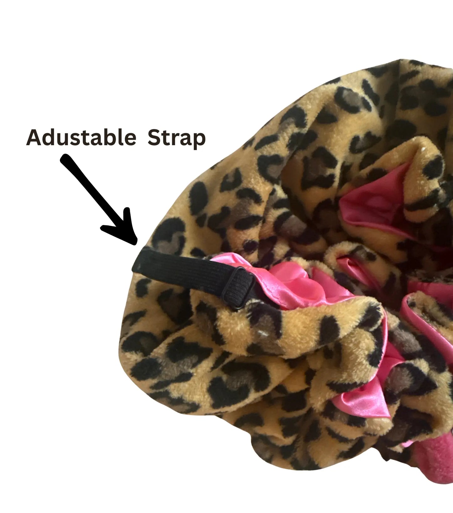 🔥Buy 2 Save 10%🎀Leopard Print & Pink Teddy Bonnet✨