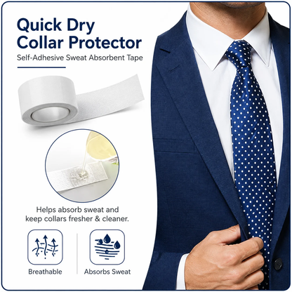 BestJas Self-Adhesive Collar Protector Sweat Absorbent Tape - Self-Adhesive Collar Protector Sweat Absorbent Tape