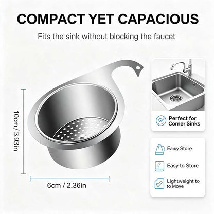 BUY 1 GET 1 FREE💧Stainless Steel Swan Sink Strainer Basket🦢💧