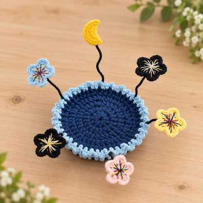 🧶 Handmade Floral Coaster