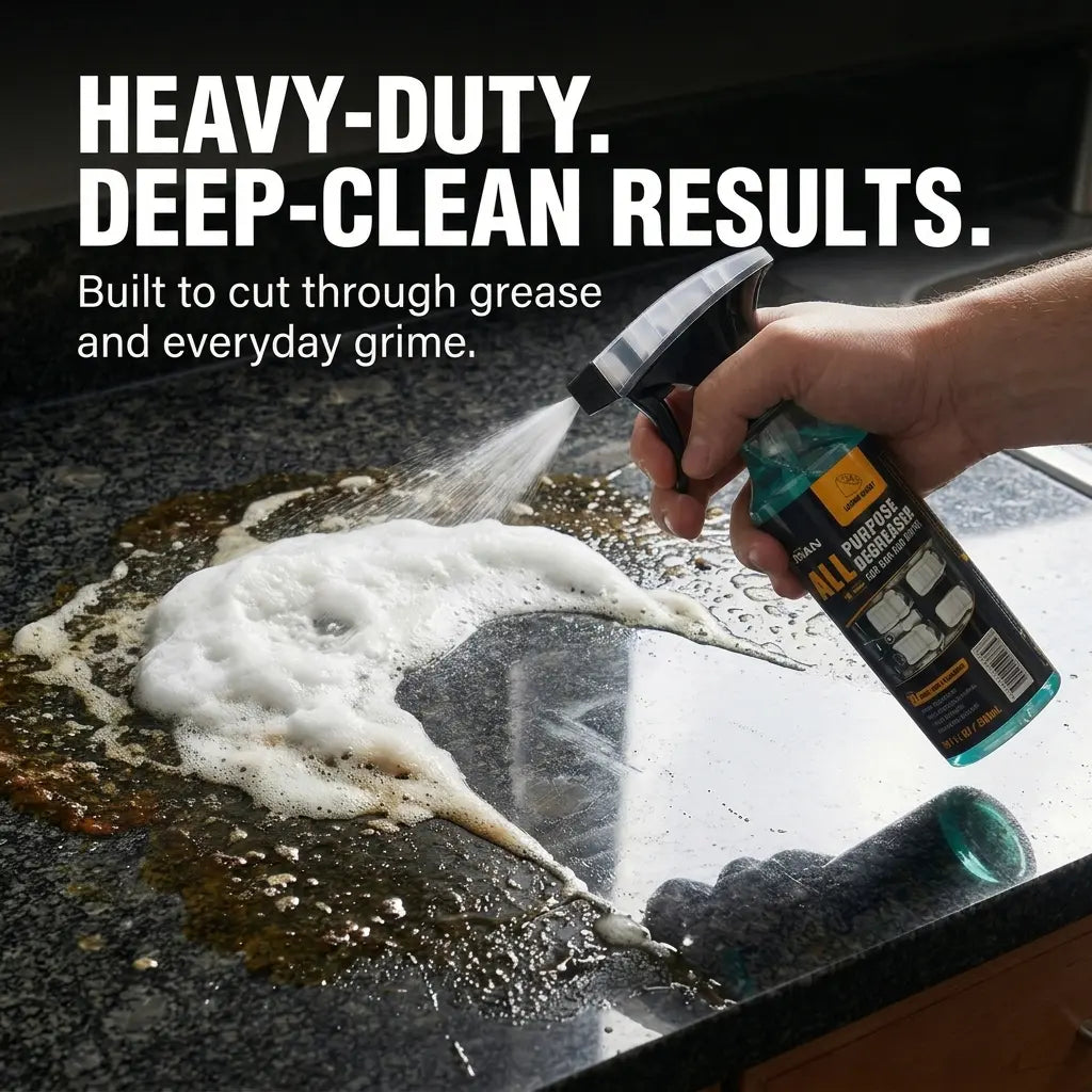 Multipurpose Foam Cleaner Spray - Heavy Duty Stain Remover for Car Interiors & Home Surfaces