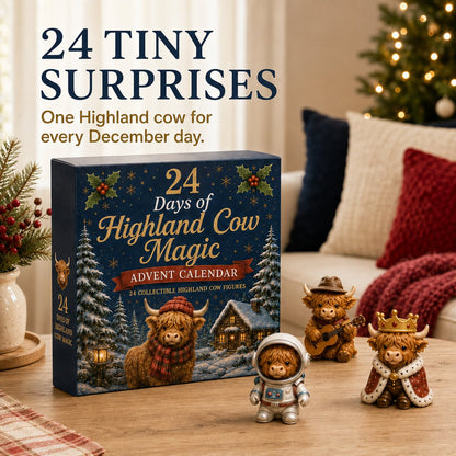 24 Days of Highland Cow Advent Calendar