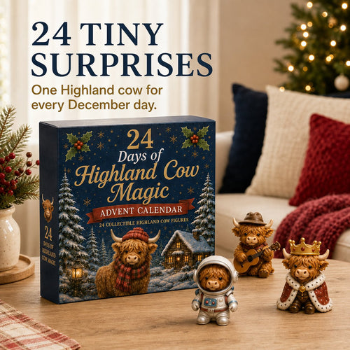 24 Days of Highland Cow Advent Calendar
