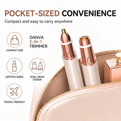 2 in 1 facial & eyebrow hair trimmer