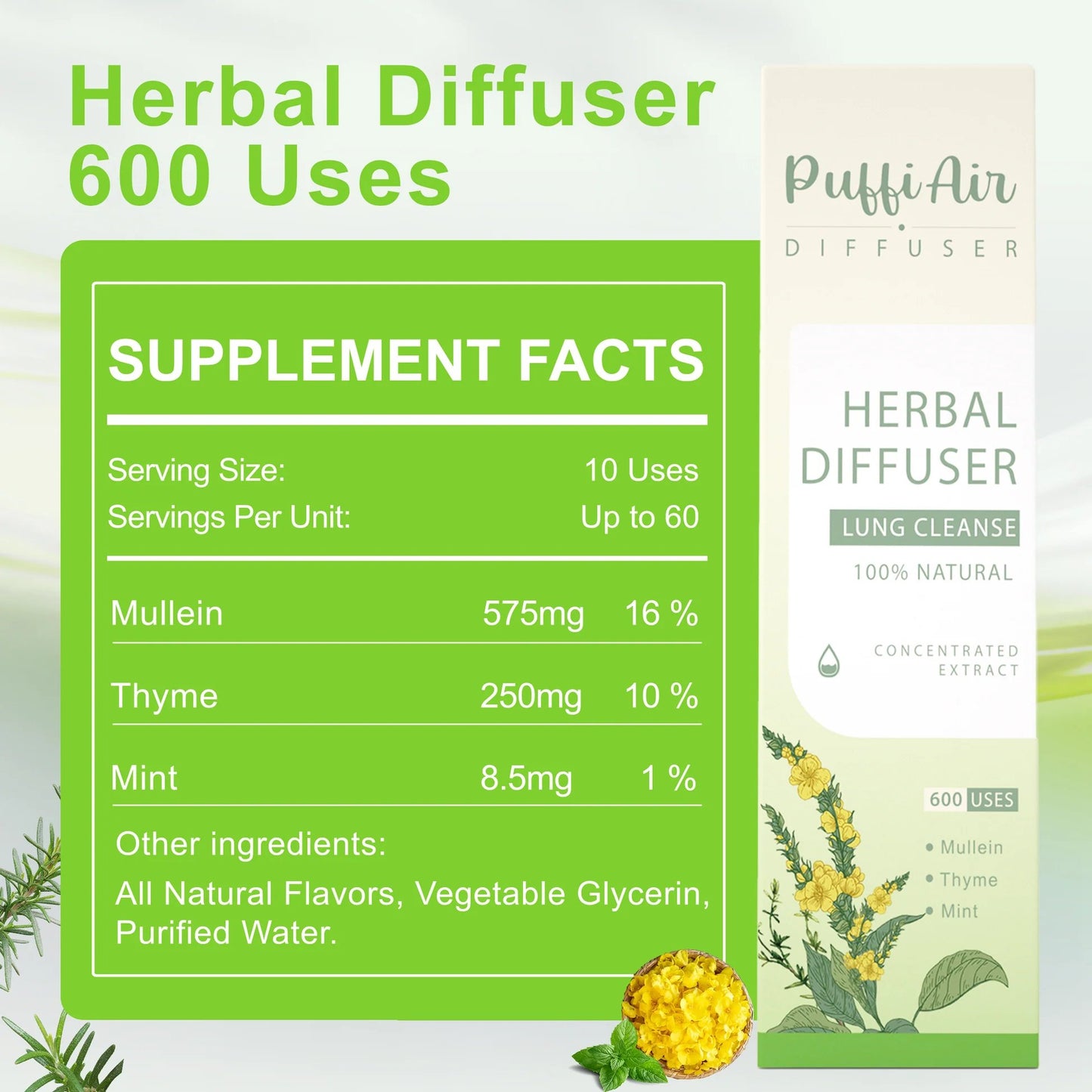 Hot Sale 70% OFF !⚡50K+ SOLD!🔥🔥Pure Herbal Diffuser for Natural Health Support