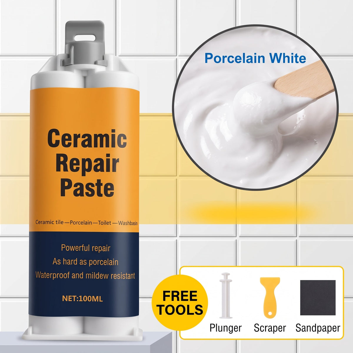 🏠🛠Twin-Tube Ceramic Tile Repair Paste💕