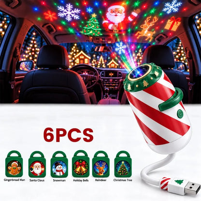 🎅🌠🎄 Merry Ride Christmas Car Projector Light – 5D Festive Projection Effect