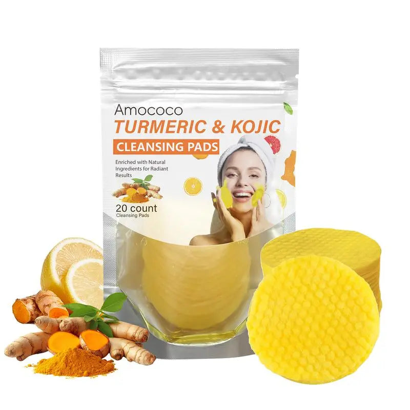 Turmeric & Kojic Cleansing Pads - 20pcs Deep Clean