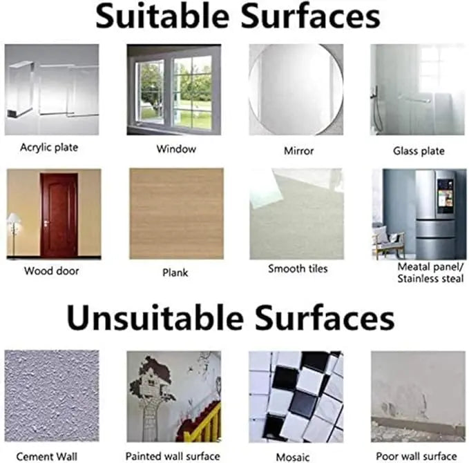 10-Pair Double-Sided Adhesive Wall Mounted Hooks