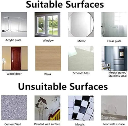 10-Pair Double-Sided Adhesive Wall Mounted Hooks