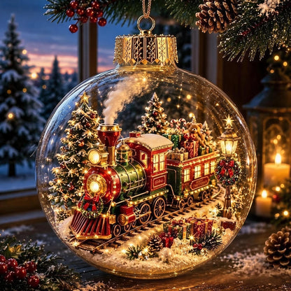 🎅Christmas Early Bird Sale🔥LAST DAY 50% OFF - 🎄Glowing Christmas Diorama Ornament – A Tiny Winter World in Your Hands