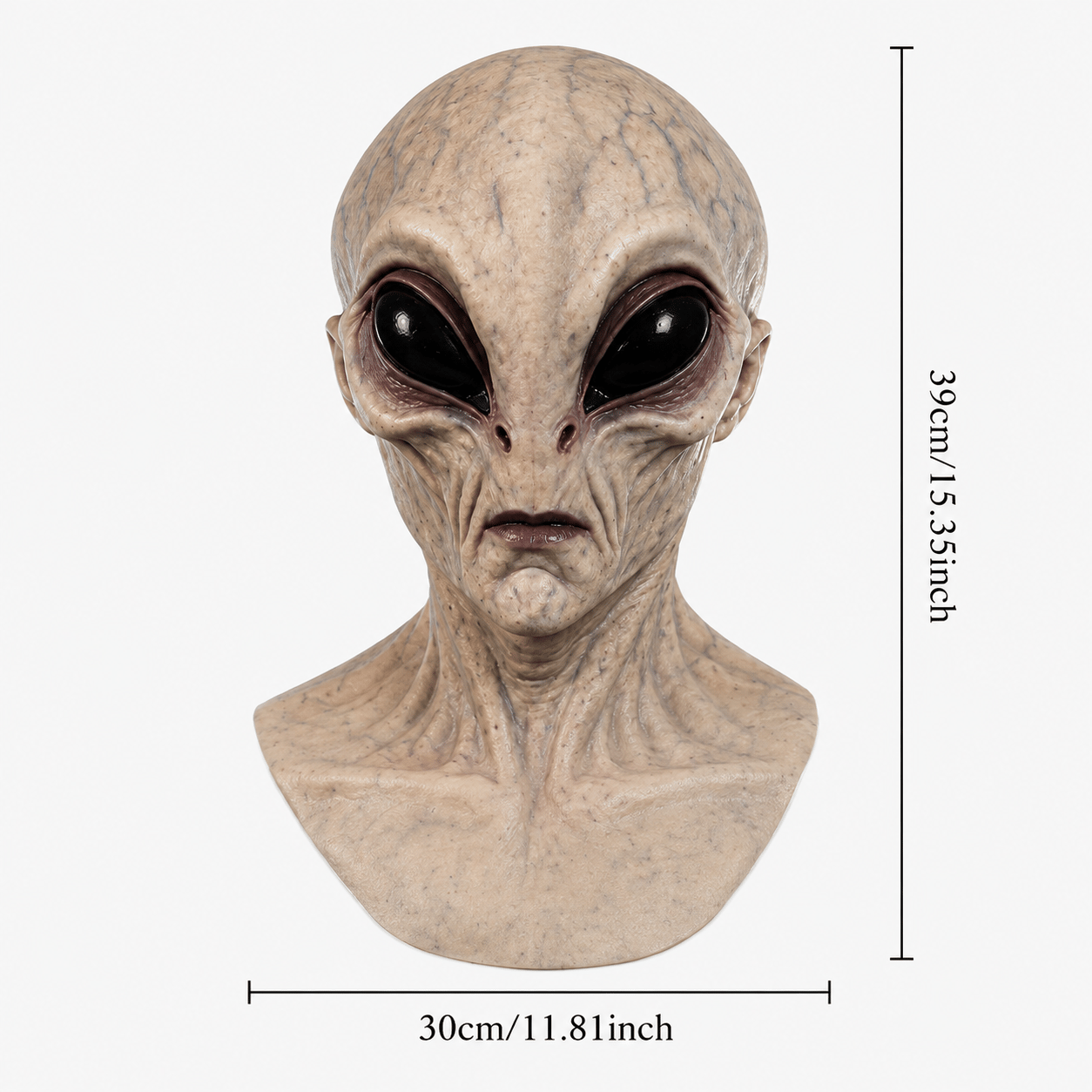 Ultra-Realistic Alien Silicone Mask – Adult Halloween Costume & Cosplay Prop