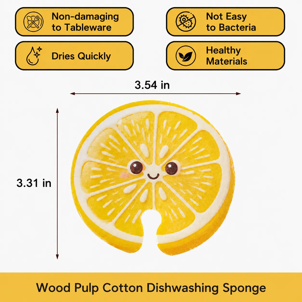 🍎 50% OFF  Fruit-Shaped Expandable Sponges – Cute Cellulose Kitchen Cleaning Set