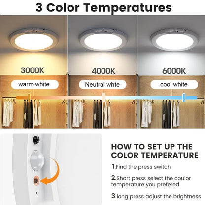 Rechargeable Motion Sensor Ceiling Lamp