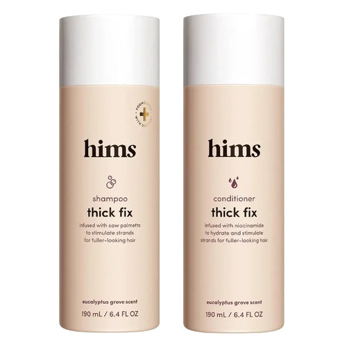 Men's Hair Care Shampoo and Conditioner Set - Thickening, Vegan, Hydrating, Scented, Moisturizing, Reduces Shedding, Color Safe - 2-Pack, 6.4oz