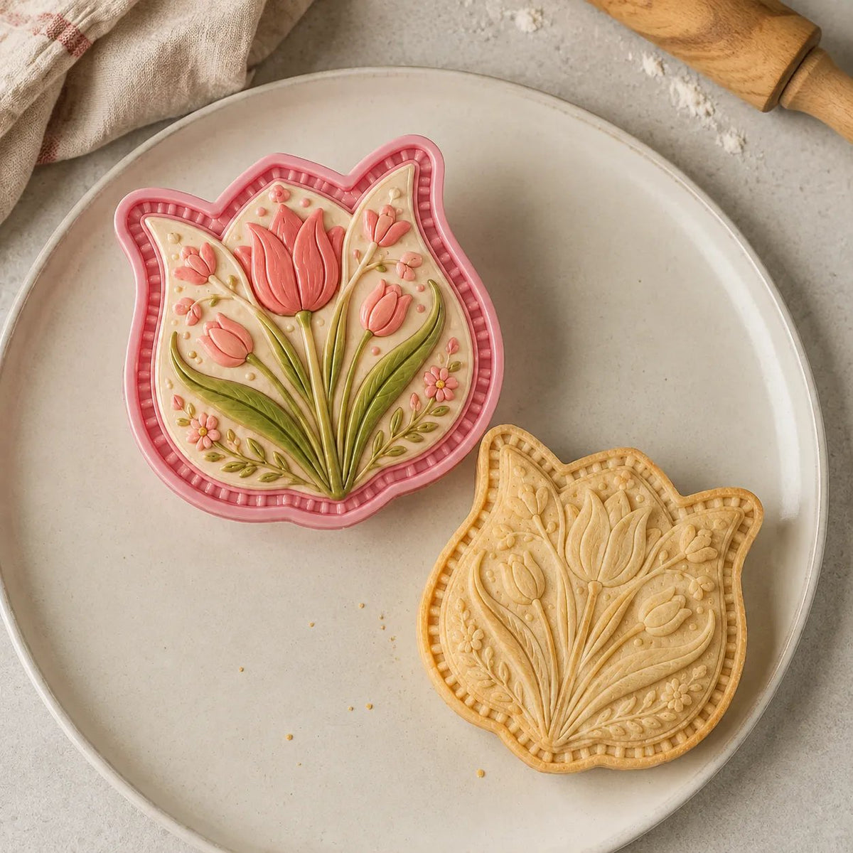 ⏳ Last Day 50% OFF – 🌸 8-Design Spring Garden Mini Pie Mold Collection | Reusable Embossed Molds for Shaping Detailed Bee, Butterfly, Ladybug, Sunflower, Cottage & More 🥧✨