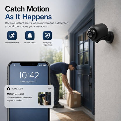 X5 Wireless Security Camera – 720P HD Portable Magnetic WiFi Camera with Motion Detection