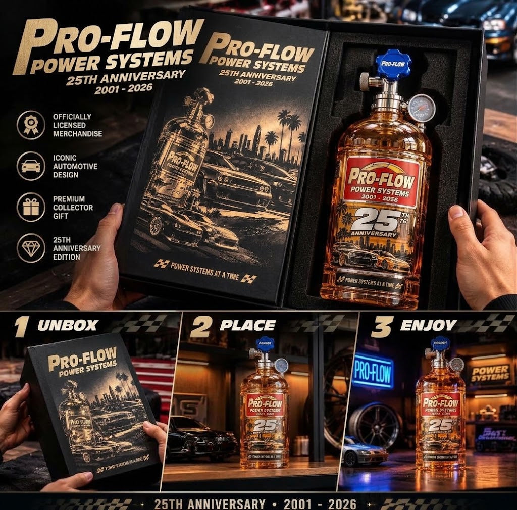 🏎️25th Anniversary Street Racing Nitrous Tank Whiskey Decanter with Collector’s Box
