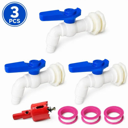 🚰 🔥 Limited Time 49% OFF | Rain Barrel Spigot Kit – 1/2' PVC Faucet Set