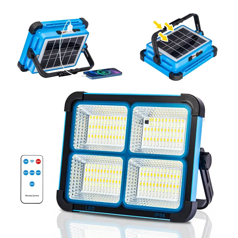 Solar Rechargeable 6000mA LED Work Light
