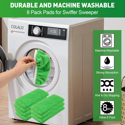 8Pcs Microfiber Mop Pads