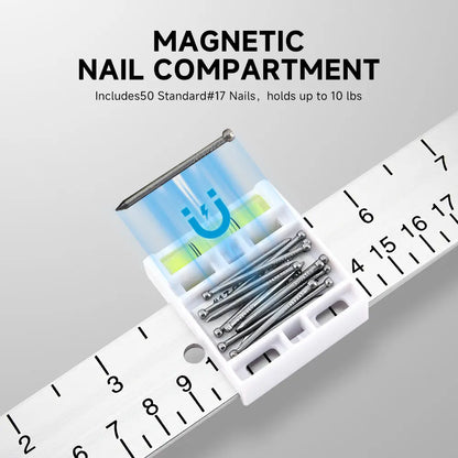 Professional Picture Hanging Tool with Level & Ruler