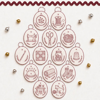 🧵Beginner-Friendly DIY Heirloom Oval Embroidery Ornament Kit Collection | Complete Kit with All Tools & Step-by-Step Guide Included 💕
