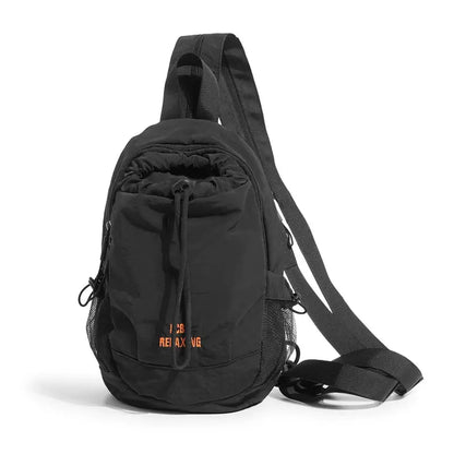 Unisex Lightweight Color Block Casual Nylon Mini Backpack