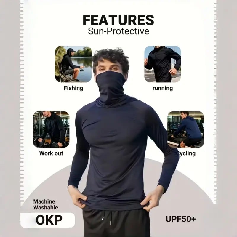 Men's Hoodie 6-Pack – 49% OFF | Slim Fit, UPF Sun Protection, Breathable
