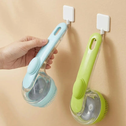 2026 2-in-1 Pet Bath & Grooming Brush with Soap Dispenser
