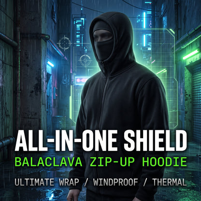 📢 Last Day Sale 56% OFF💥❄️Men’s Balaclava Zip Hoodie for Winter Sports Streetwear and Cold Weather Training