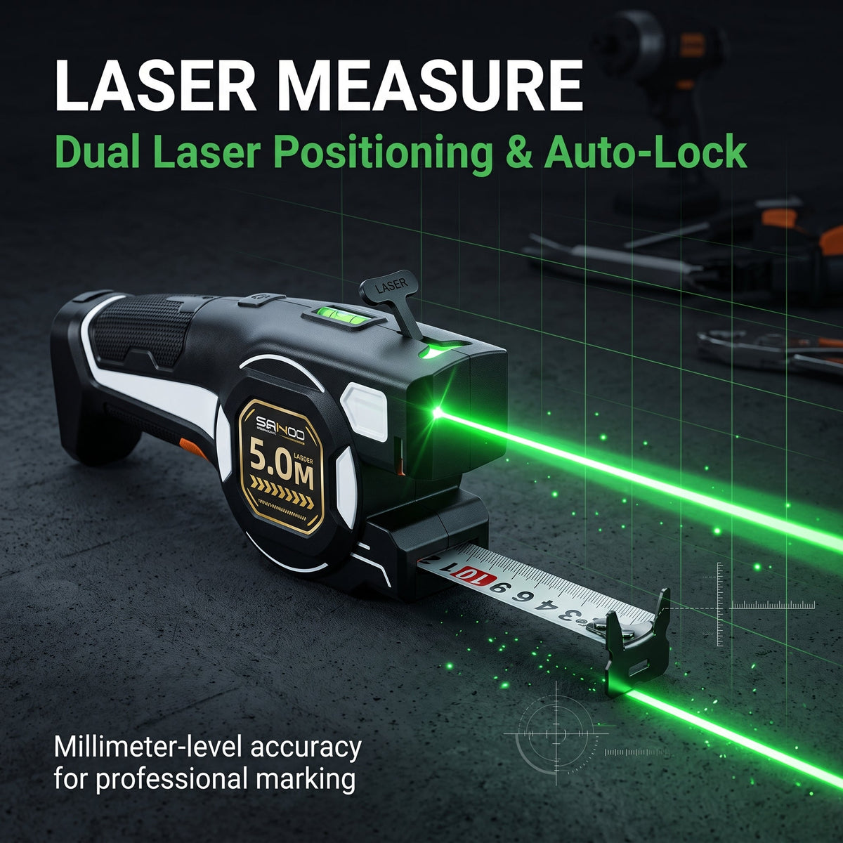 🔥HOT SALE 50% OFF🔥High-Precision 3-in-1 Laser Line Tape Measure