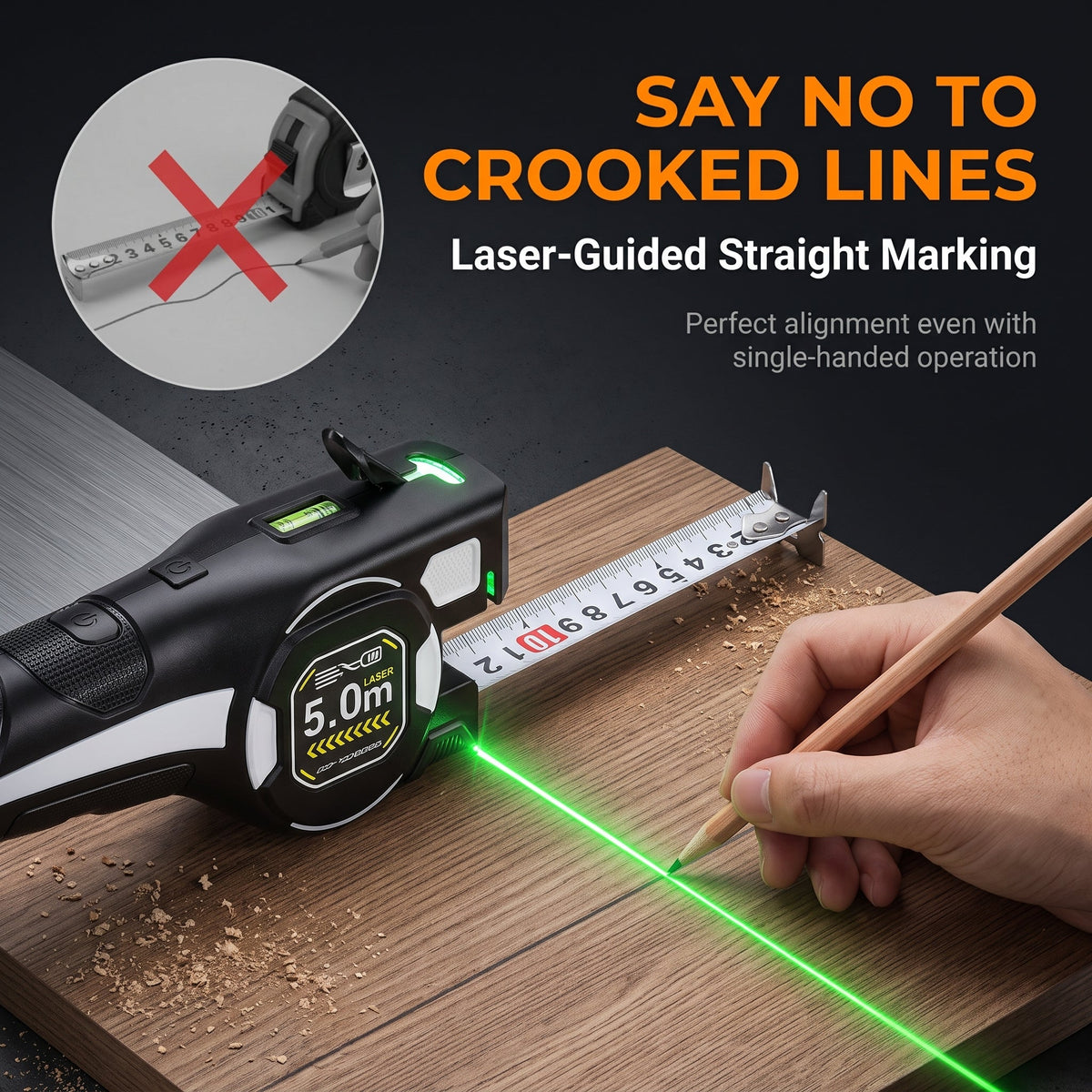 🔥HOT SALE 50% OFF🔥High-Precision 3-in-1 Laser Line Tape Measure