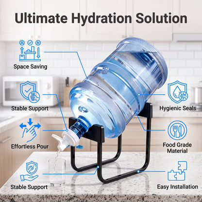 🔥Last Day 50% OFF🔥Drinking Water Bottle Stand With Spigot Heavy Duty Water Dispenser Holder For Home And Office