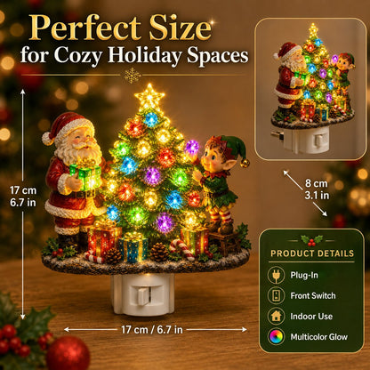 🎄 Jeweled Christmas Tree Plug-In Night Light