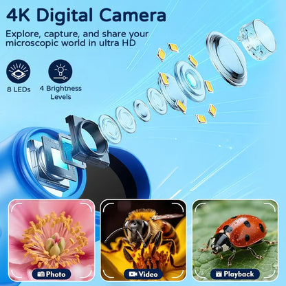 【2026 Upgrade】1000X Handheld Microscope