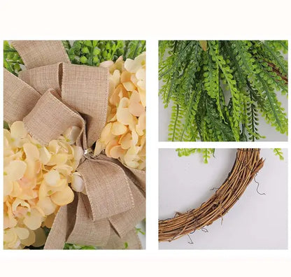 Handcrafted Rustic Hydrangea Wreath – Cozy & Inviting Decor