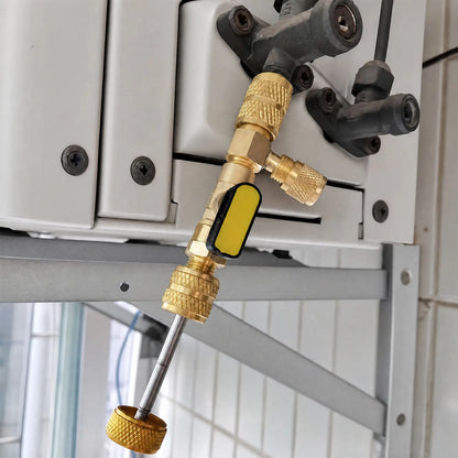 🔧 50% OFF Dual-Size AC Valve Core Remover & Installer Kit 1/4" & 5/16" SAE
