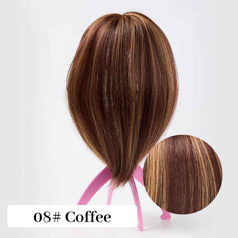 💥Superior Quality-Natural Hair Toppers With Bangs For Women