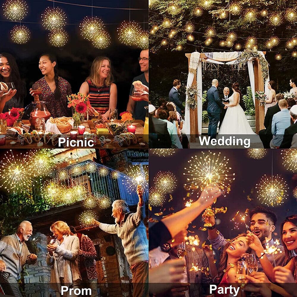 🌓Last Day 49% OFF-🎆 4-Pack Solar Fireworks Lights — 480 LEDs