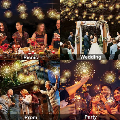 🌓Last Day 49% OFF-🎆 4-Pack Solar Fireworks Lights — 480 LEDs