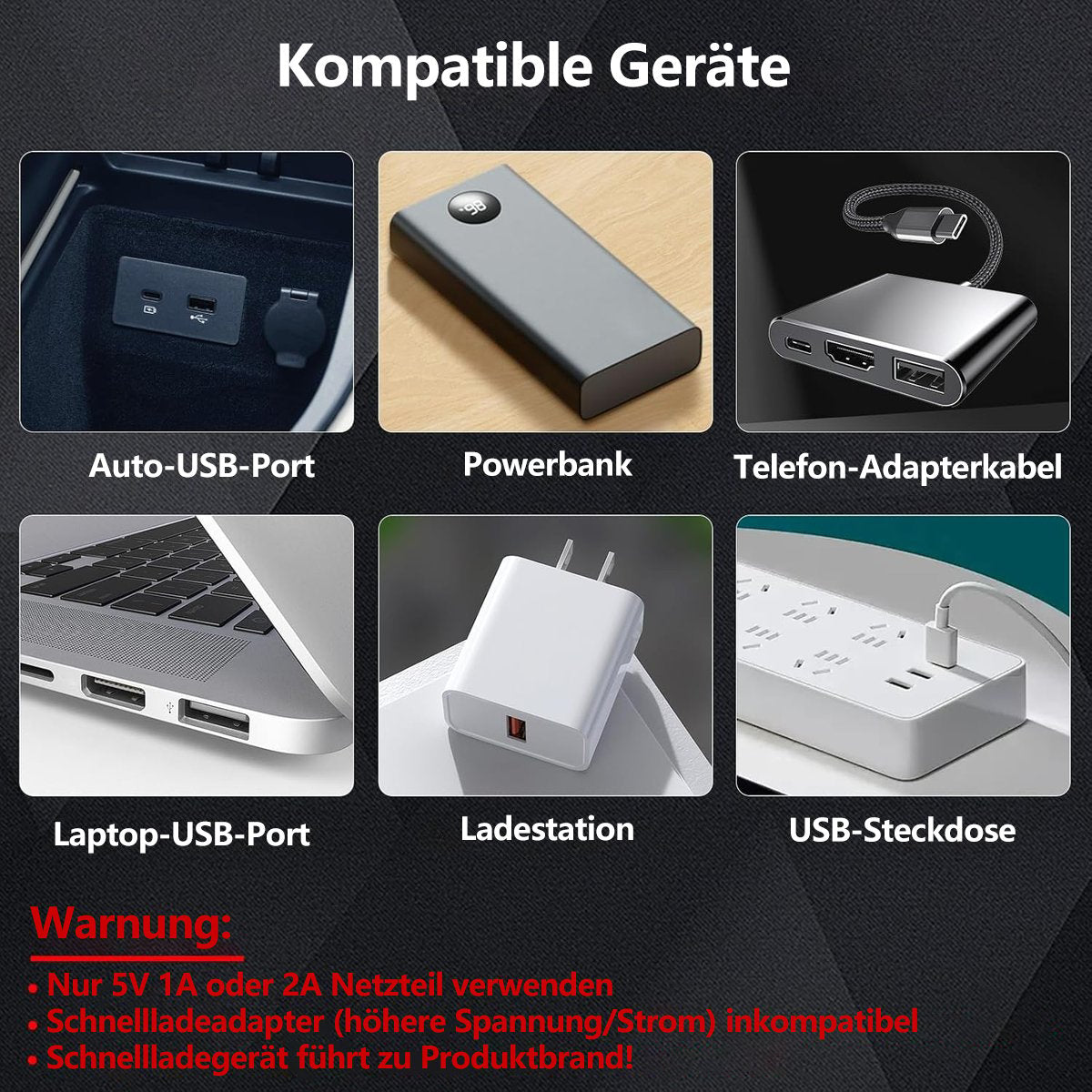 💡USB-Nachtlichtbirne fürs Auto
