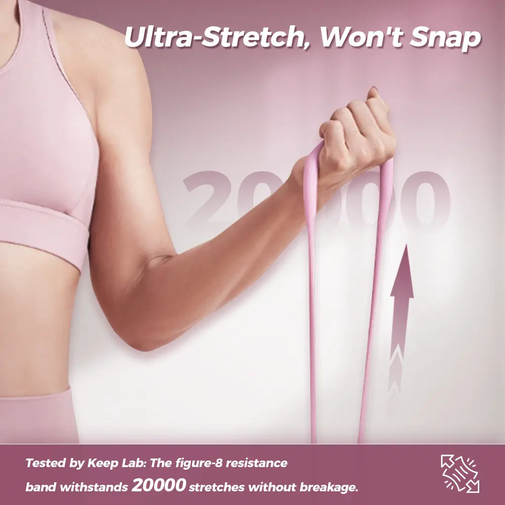 Resistance Bands - Figure 8 TPE Exercise Bands for Women