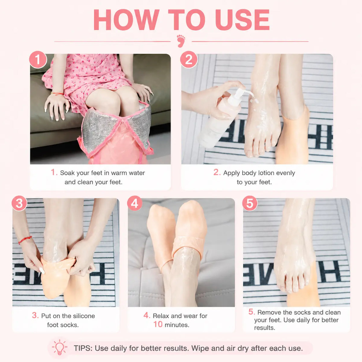 🔥Women's Foot Care Silicone Socks