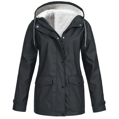 🏆 LIMITED TIME 65% OFF ❤️‍🔥 Women's Plush-Lined Windproof Hooded Jacket