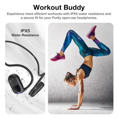 Purity Air Open Ear Wireless Bluetooth Headphones for Sports & Daily Use