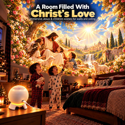 ⏰Today Only -49% OFF🔥✝️ Jesus Loves the Little Children 5D Projection Light – Fill Your Home With Christ’s Love & Heavenly Peace